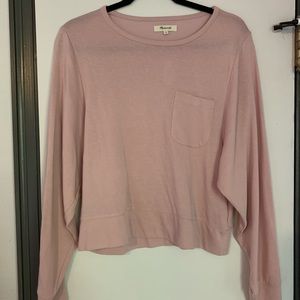 Madewell dusty pink long sleeve